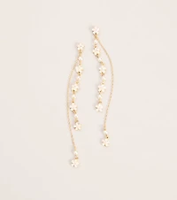 Petal Drop Flower Linear Earrings
