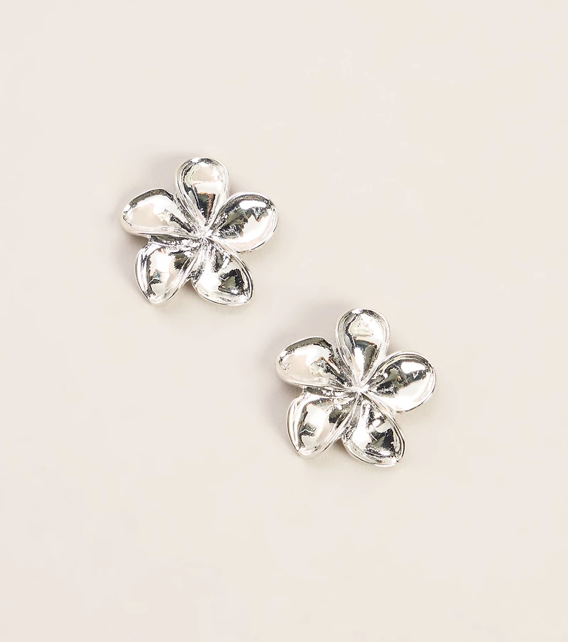 Island Bloom Flower Stud Earrings