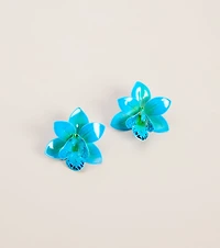 Tropical Soiree Flower Earrings