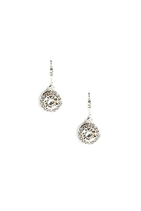 Fish Hook Rhinestone Earrings