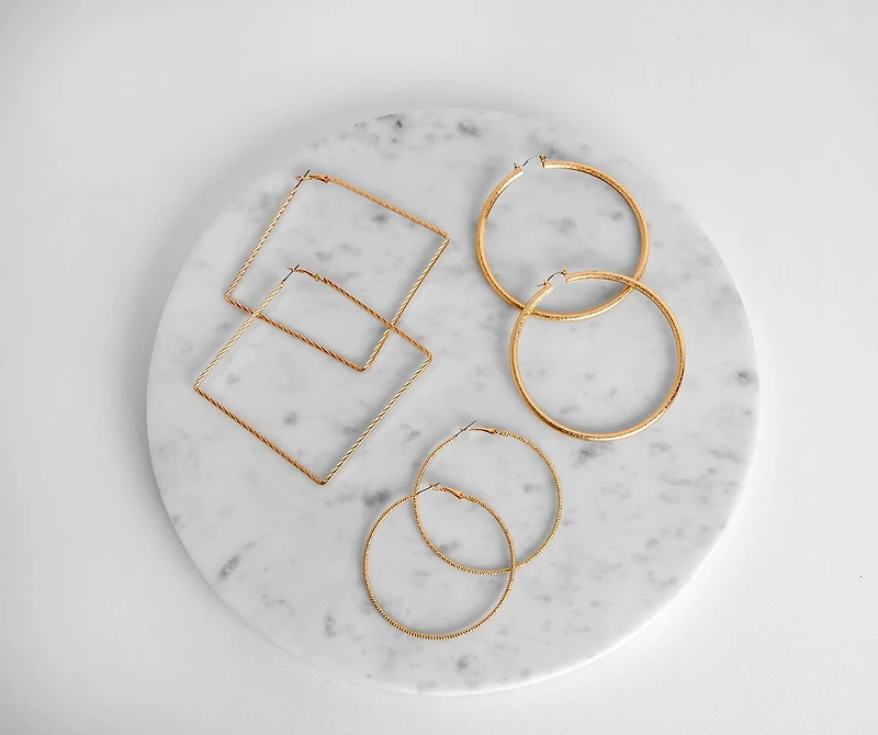 Hoop There It Is Earring Set