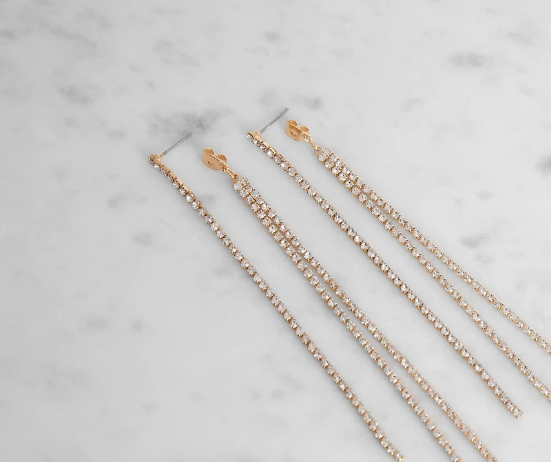 'Till Dawn Long Rhinestone Linear Dusters