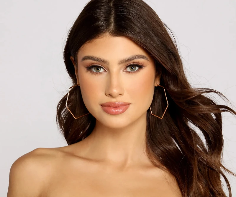 Glamour Diva Large Hoops Three-Pack