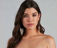 Cascade Fringe Hoop Earrings