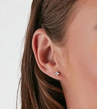 Chic Five-Pack CZ Stud Earrings