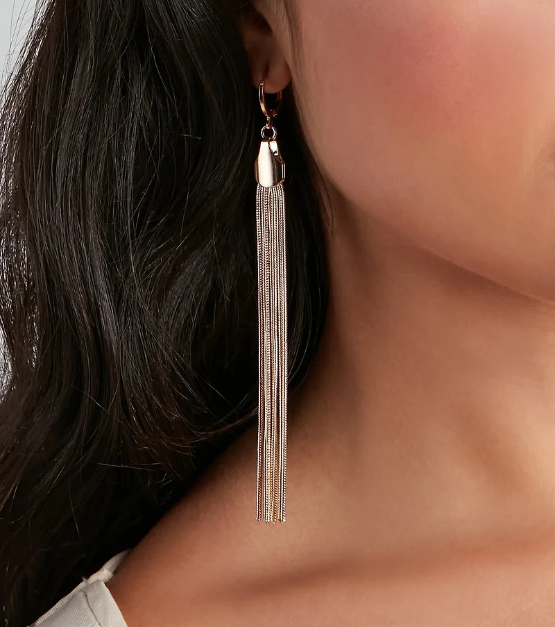 She's Luxe Fringe Earrings