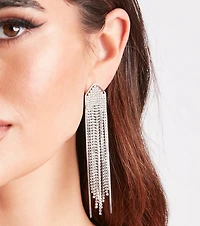 Madam Of Glam Rhinestone Earrings