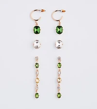 Gorgeous Dainty Gemstone Earrings Set