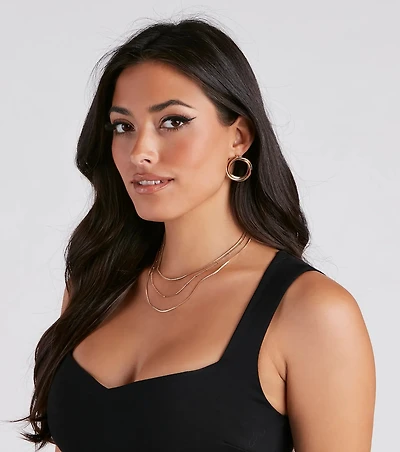 Melodious Muse Hoop Earrings