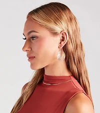 Contemporary Art Hoop Earrings