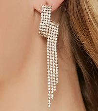 Match My Energy Rhinestone Fringe Earrings