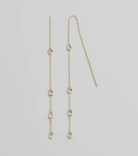 Chic Addition Dainty Stone Threader Earrings