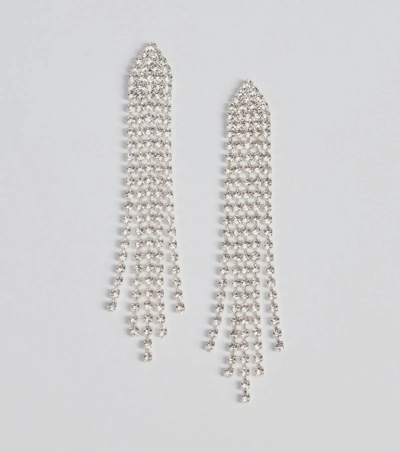 Elegant Addition Rhinestone Chandelier Earrings