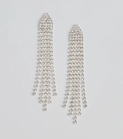 Elegant Addition Rhinestone Chandelier Earrings