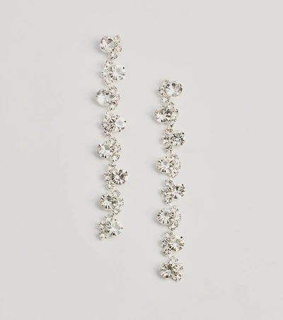 Elegant And Chic Rhinestone Duster Earrings