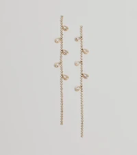 Sparkle Elegance Rhinestone Chain Earrings