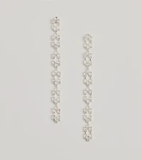 Luxe Glam Rhinestone Chain-Link Earrings