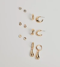Glam Vibes Only Six-Pack Earrings Set