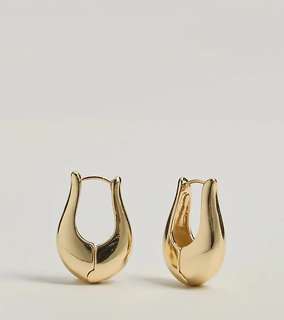 Bold Glam Geometric Hoop Earrings