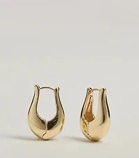 Bold Glam Geometric Hoop Earrings