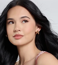 Glitzy Essentials Five-Pack Hoop Earrings