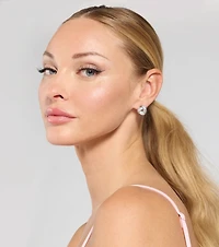Lovers' Knot Rhinestone Stud Earrings