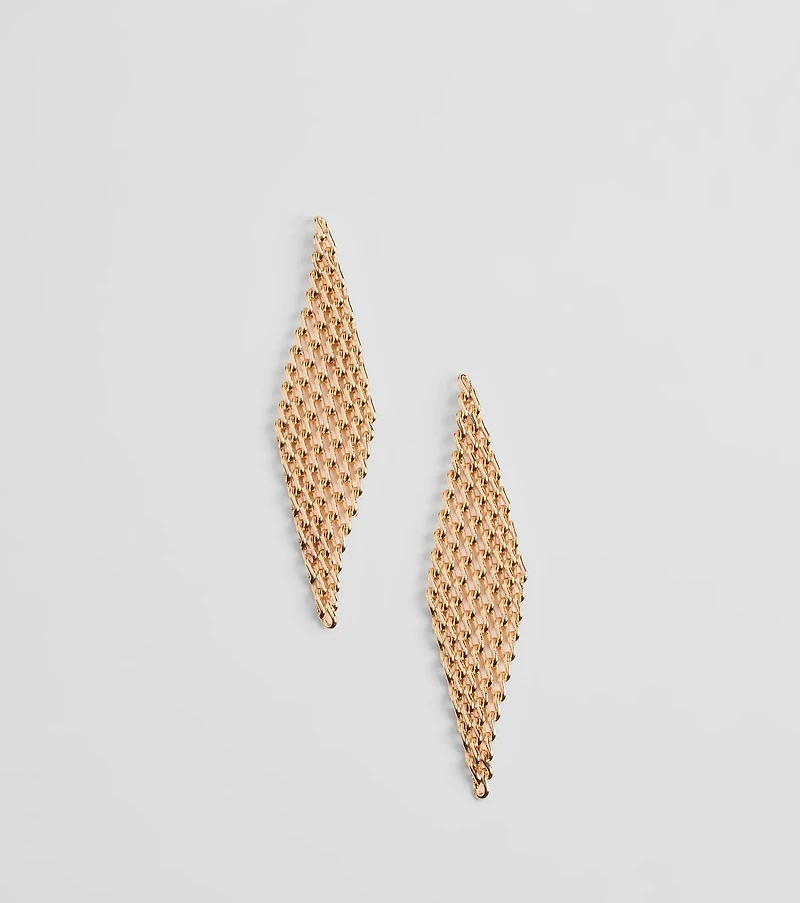 Chic Marvel Mesh Statement Earrings
