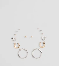 Center Of Attention Seven-Pack Earrings Set