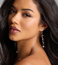 Glistening Heights Butterfly Rhinestone Earrings