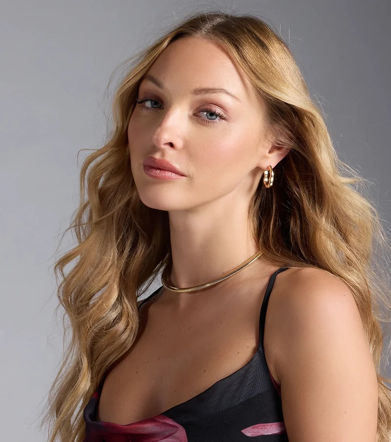 Trendy Mood Three-Pack Hoop Earrings Set