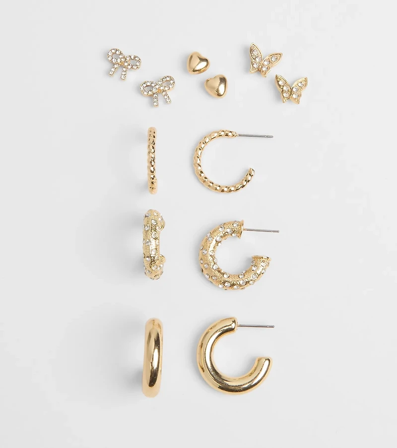 Found Me A Stud And Hoops Six Pack Earrings