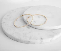 Large Rhinestone Hoops