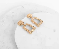Glam Moment Textured Earrings