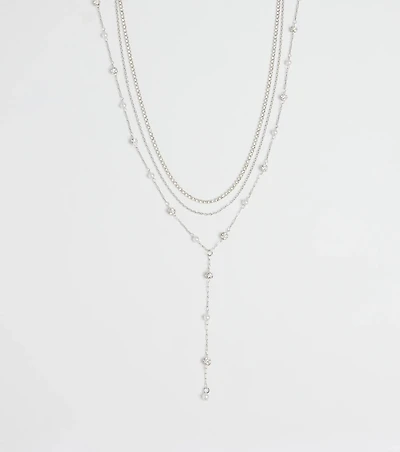 Unforgettable Luxe Rhinestone Pearl Layered Necklace