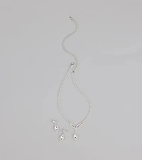 Elegance in Every Drop Necklace and Earrings Set