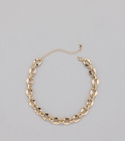 Luxe Statement Chunky Chain Necklace