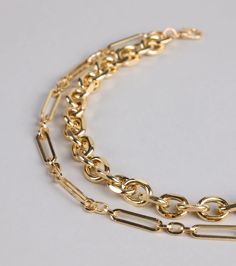 Links for Days Layered Chain Necklace