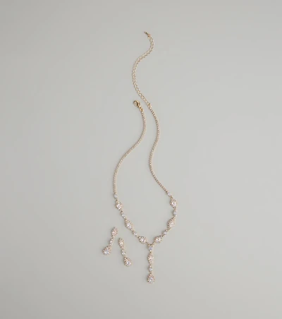 Dazzling Elegance Necklace And Earrings Set