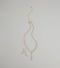 Dazzling Elegance Necklace And Earrings Set
