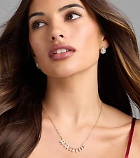 Instant Elevation Cubic Zirconia Charm Necklace