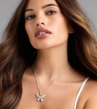 Fly Season Butterfly Necklace