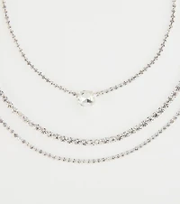 Chic Shine Rhinestone Layered Necklace