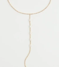 Glam Allure Cubic Zirconia Long Lariat Necklace