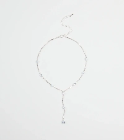 Luxe Aura Cubic Zirconia Lariat Necklace