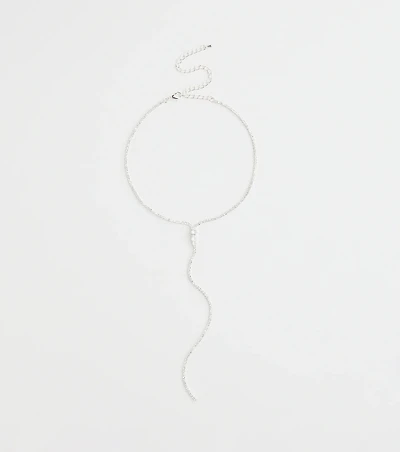Chic Cubic Zirconia Choker Lariat Necklace