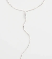 Chic Cubic Zirconia Choker Lariat Necklace