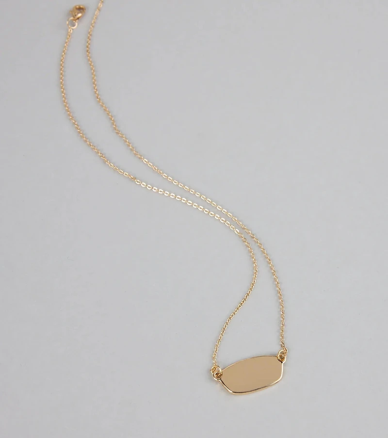 Minimal Mood Dainty Pendant Chain Necklace