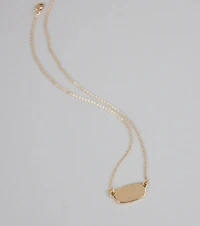 Minimal Mood Dainty Pendant Chain Necklace