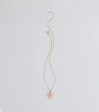 Coastal Chic Starfish Charm Necklace