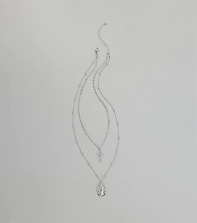 Showcase Faith Pendant Layered Necklace